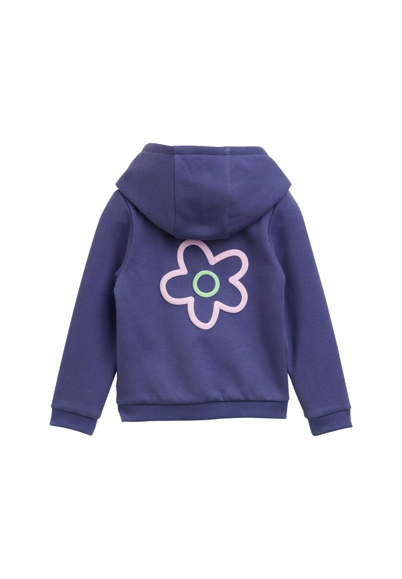 TOM TAILOR MIT BLUMEN-MOTIV Hoodie dark blue harbor/dark blue