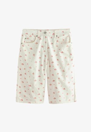 Next, REGULAR FIT - CHINO JORTS SHORTS . - Jeans Shorts - ecru pink floral