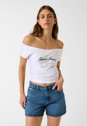 OFF-SHOULDER - T-Shirt print - weiß