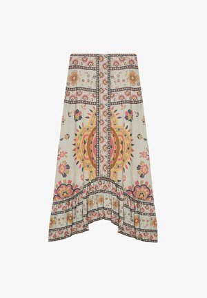 NÜD by Nekane CON VOLANTE EN EL BAJO GOMA EN LA CINTURA - Falda larga - verde