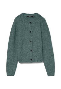 VMNOVAH LS O-NECK BUTTON NOOS  - Casaco de malha - balsam green