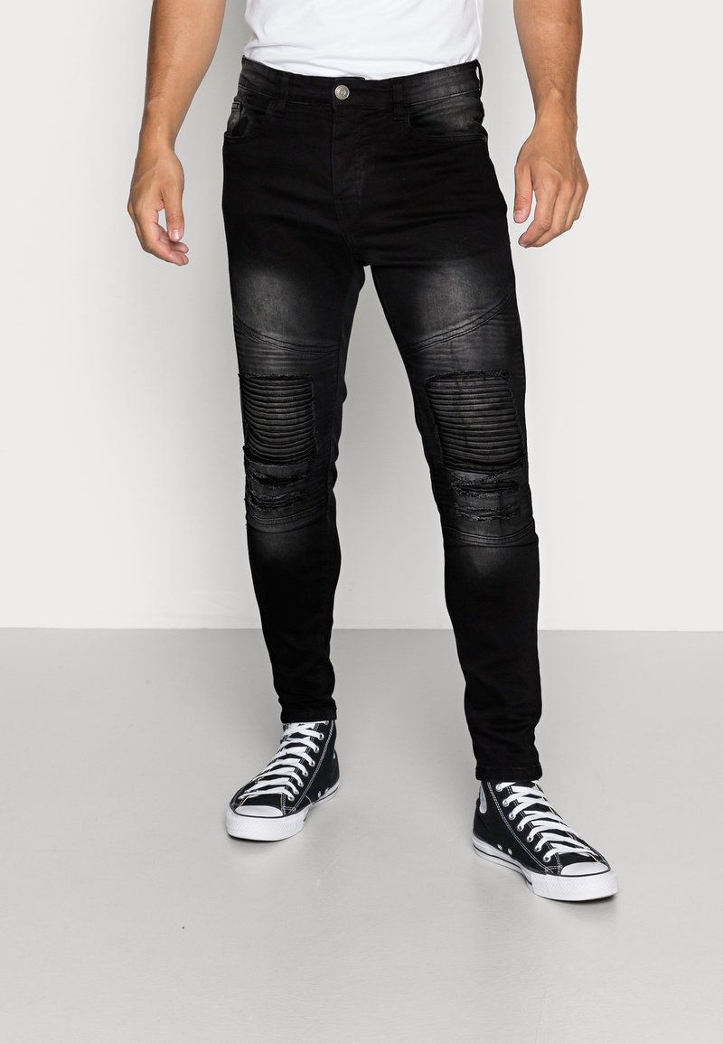 Brave Soul BIKERCHAR - Jeansy Skinny Fit