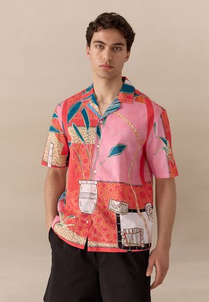 Next, REGULAR FIT - PRINT SHORT SLEEVE SHIRT  . - Hemd - red alec cumming