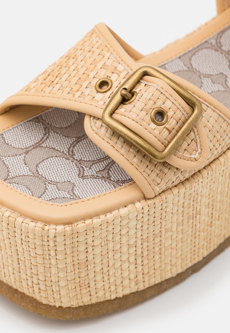 Damen Sneaker | Coach Plateausandalette natural/beige - AA91969 Damen Sneaker | Coach Plateausandalette natural/beige - AA91969