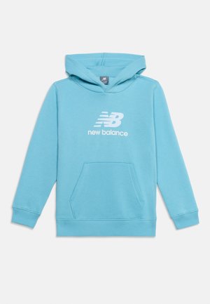 New Balance, STACKED LOGO HOODIE UNISEX - Hanorac - taffy blue