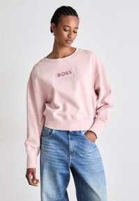 BOSS - ELAY STONEBADGE - Sweatshirt - open pink Thumbnail Image 1