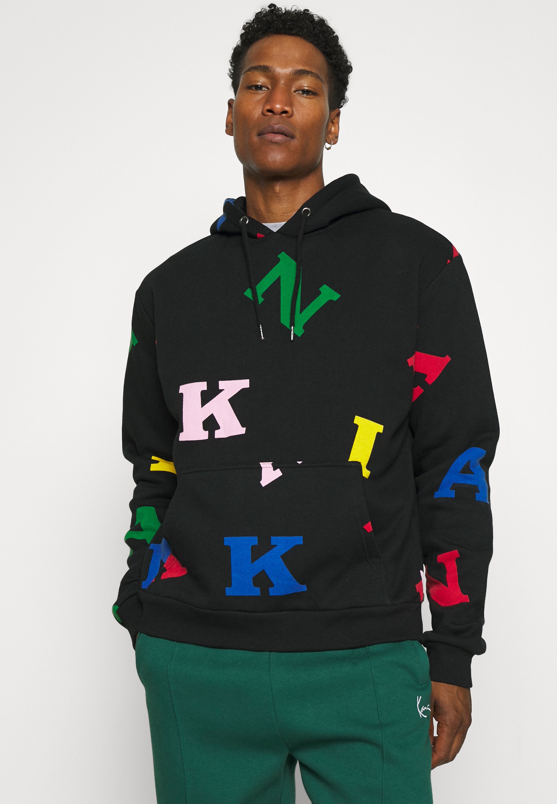 Karl Kani UNISEX RETRO LOGO HOODIE - Jersey con capucha multicolor