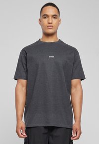 Merchcode - LOVE HEAVY OVERSIZED - T-shirt con stampa - charcoal Immagine in miniatura 1