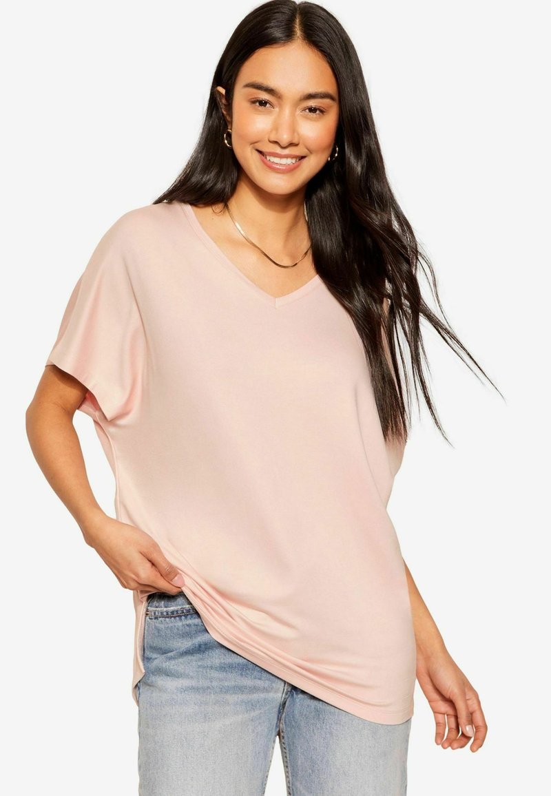 Friends Like These V NECK PETITE - Basic póló - pink