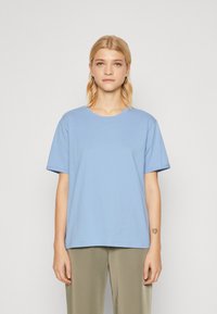 MSCH Copenhagen SMALL LOGO TEE - Basic T-shirt - azurine