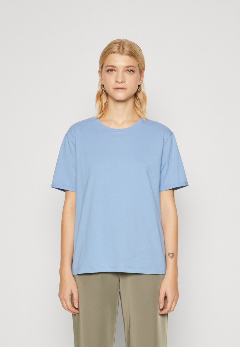 MSCH Copenhagen SMALL LOGO TEE - Basic T-shirt - azurine