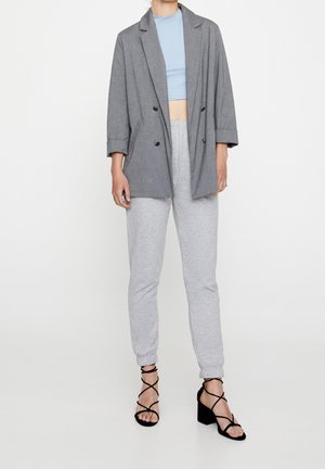Manteau court - mottled dark grey