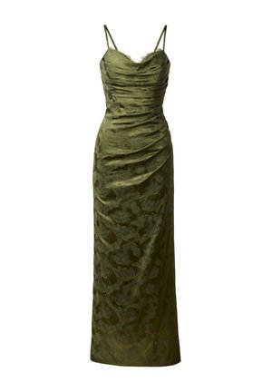 Adrianna Papell, WOVEN JACQUARD LONG DRESS - Robe de cocktail - dark olive