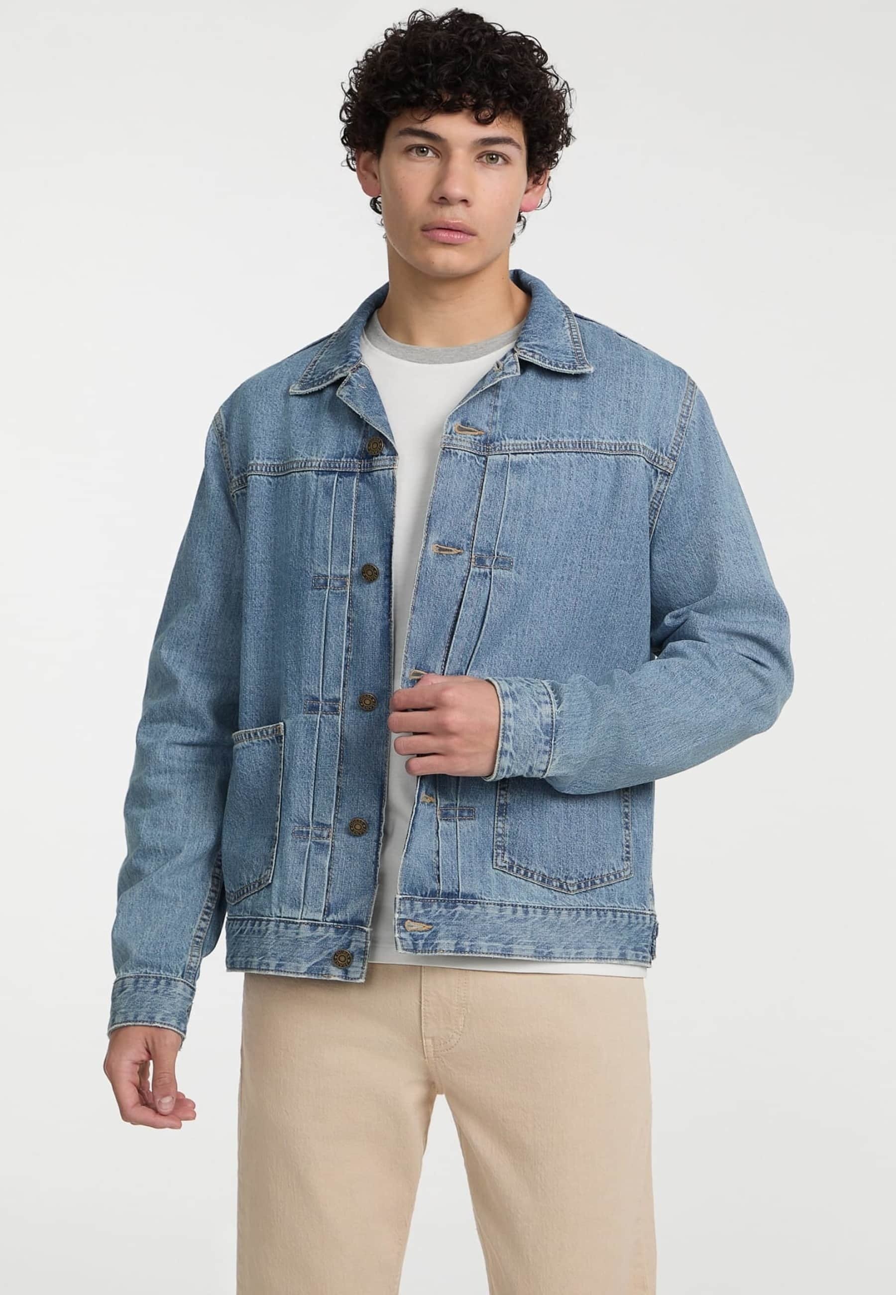 KARL KANI◆OG Denim Trucker Jacket [light dirty blue] Karl Kani OGDENIM TRUCKER - Denim jacket - light dirty blue