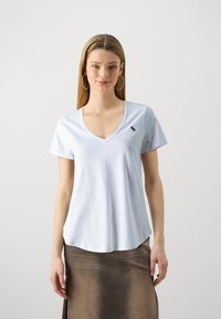 Abercrombie & Fitch ICON V NECK 5 PACK - T-shirt basique - white/navy/black/green/pink