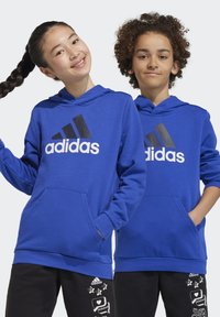 adidas Performance HOODIE JUNIOR UNISEX - Felpa con cappuccio - semi lucid blue/white/legend ink