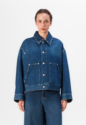 CROPPED JACKET - Giacca di jeans - blue