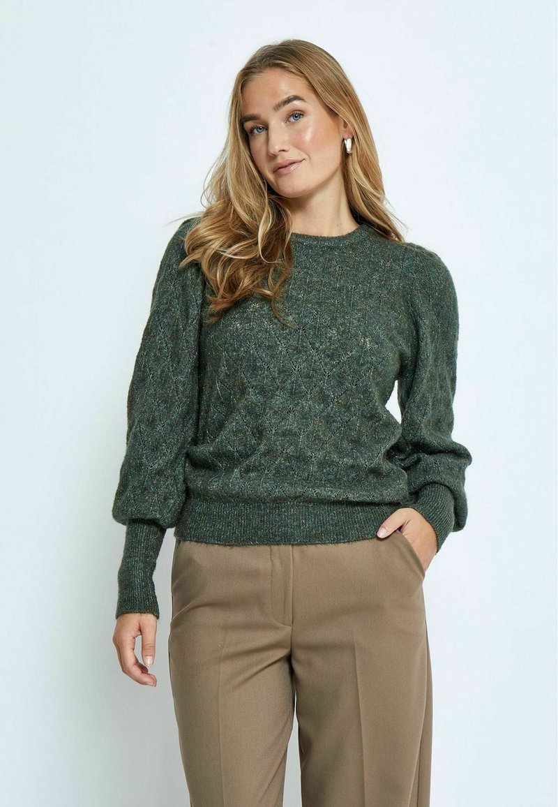 PEPPERCORN PUFF SLEEVE - Maglione - jungle green