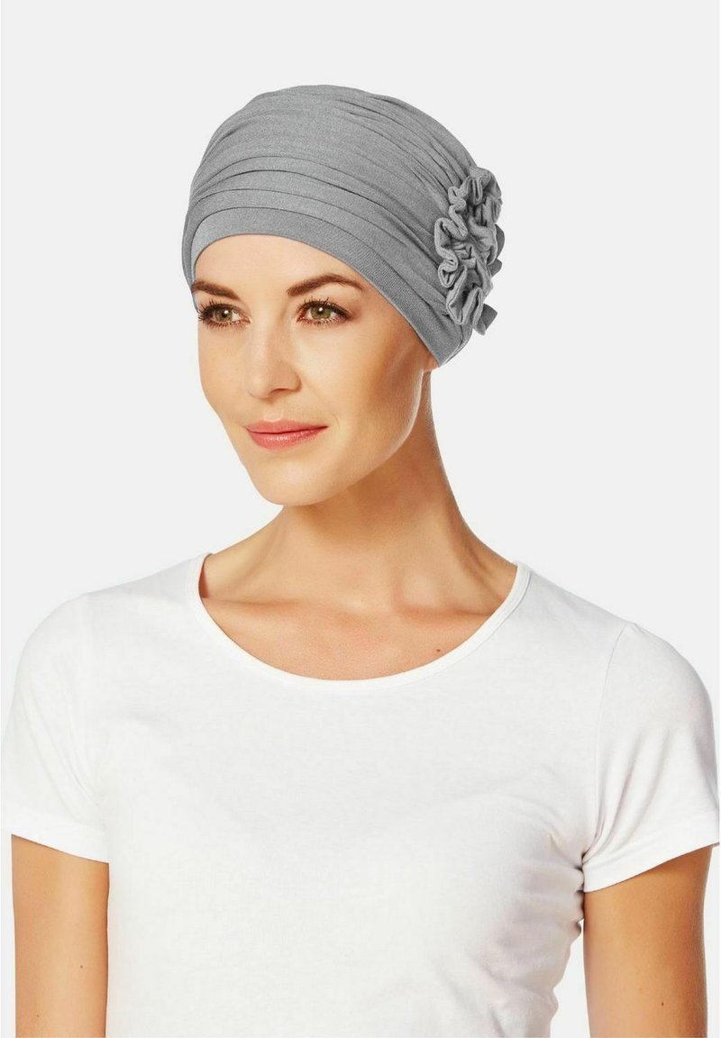 Christine Headwear LOTUS TURBAN - Šatka na hlavu - grey melange