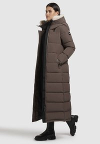 khujo CLARESSE TEDDY - Vinterfrakke - taupe dunkel