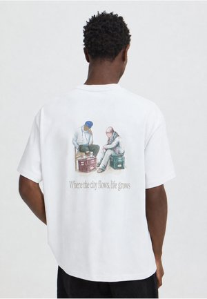 Solid, SDWELLERTON - Camiseta estampada - off white