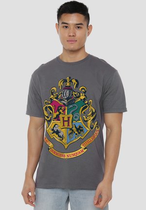 Cotton Soul, HARRY POTTER DISTRESSED HOGWARTS CREST - T-Shirt print - anthracite
