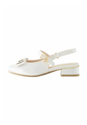 REGULAR FIT - HEELED SLING BACK OCASSION - Ankle strap ballet pumps - ivory