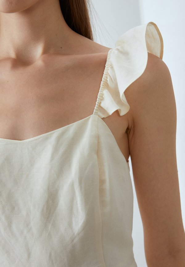 LINEN MIX MAXI DRESS - Maxi dress4