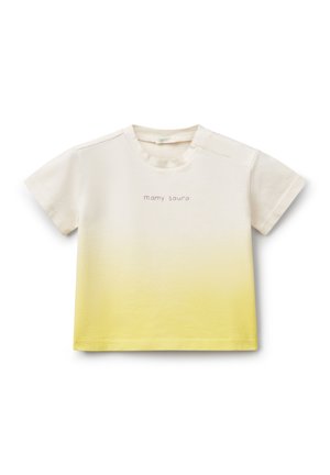 DIP-DYE - T-shirt con stampa - yellow
