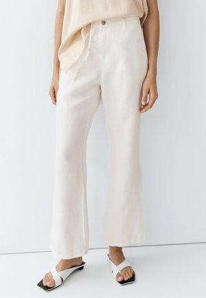 Massimo Dutti, CROPPED FLARE, biały