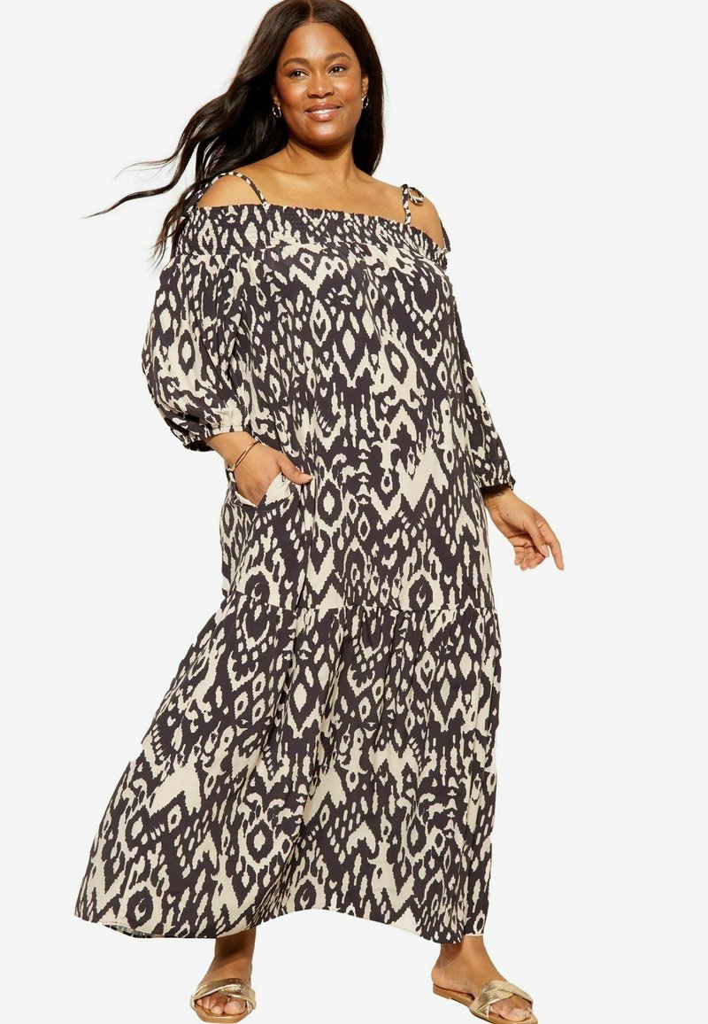 Curves Like These COLD SHOULDER- REGULAR FIT - Maxi šaty - monochrome