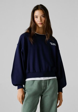 REFLECT LOGO CREW - Felpa - navy