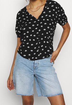 Overhemdblouse - black