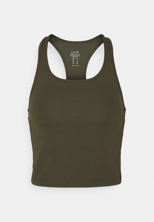 BOLD CROP TANK - Top - forest green