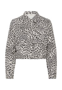 Soaked in Luxury SANDJA - Teksajakk - grey leopard patteren