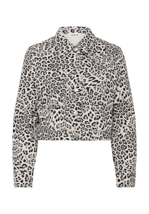 Soaked in Luxury SANDJA - Teksajakk - grey leopard patteren