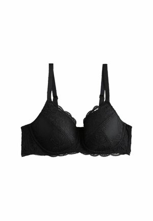 PAD NON WIRE FIT - TOTAL SUPPORT LACE  - Krūšturis ar stīpiņu - black