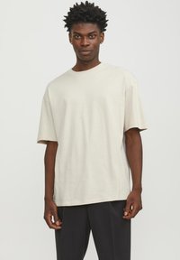 Jack & Jones - EBRADLEY SS NOOS - Basic T-shirt - moonbeam Thumbnail Image 1