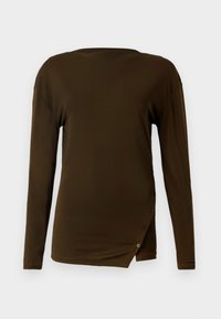 SLIT DETAIL  - Long sleeved top - marsh green