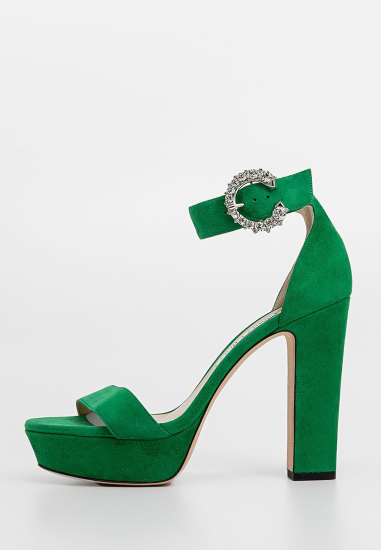 Jimmy Choo Sandalen met plateauzool groen Jimmy Choo Sandalen met plateauzool groen