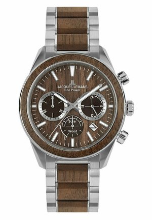 LITHIUM-IONEN AKKU - Chronograph - hellbraun, silber