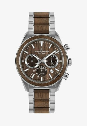 Jacques Lemans LITHIUM-IONEN AKKU - Chronograaf - hellbraun, silber