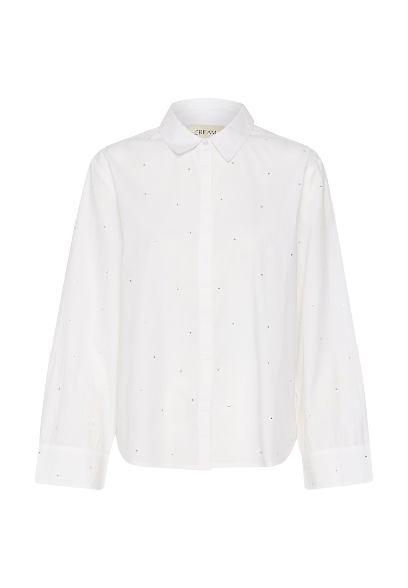 Cream Overhemdblouse wit
