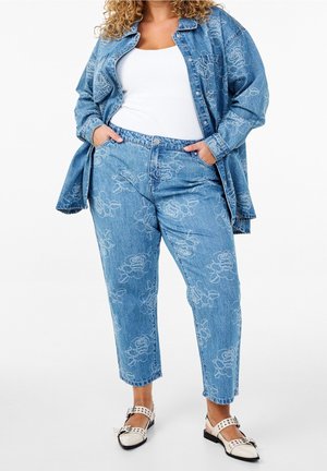 Jean droit - light-blue denim