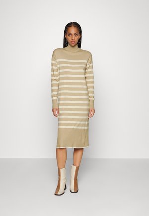 VMHAPPINESS BELOW KNEE DRESS - Pleten aty - irish cream/birch
