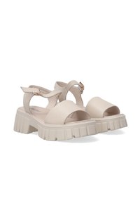 VENEZIA Sandály na platformě - beige