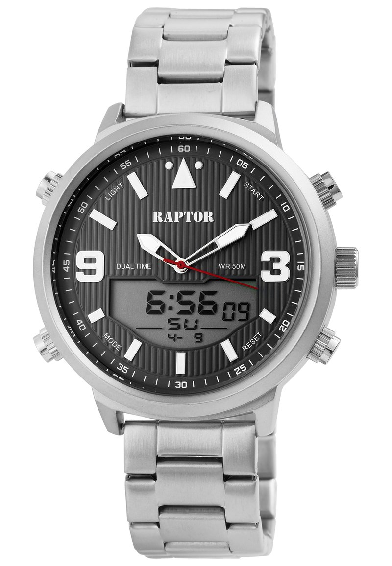 Herren Analoguhren | RAPTOR Uhr silberfarbig/silberfarben - AJ35839 Herren Analoguhren | RAPTOR Uhr silberfarbig/silberfarben - AJ35839