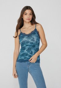 Tezenis MIT V-AUSSCHNITT - Top - Blue