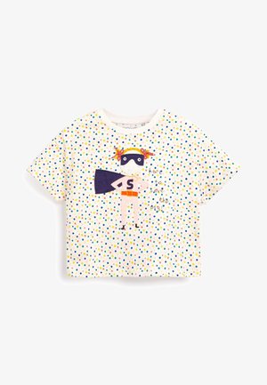 APPLIQUé (3MTHS-7YRS) - T-shirt print - super girl ecru white