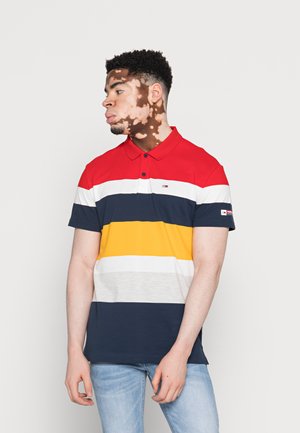 ARCHIVE CLASSIC STRIPE - Polo - deep crimson/multi stripe